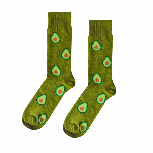 Calcetines De Aguacates Divertidos Moda