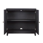 My Texas House Ellison Modular TV Console, Black Finish