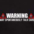 thumbnail image 3 of CafePress - Warning May Spontaneously Talk Cars Dark T Shirt - Men's Classic Graphic Cotton T-Shirt, 3 of 4