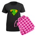 thumbnail image 5 of CafePress - Super Shamrock Women's Dark Pajamas - Women's Short Sleeve Print T-Shirt and Pants Dark Cotton Pajama Set, 5 of 7