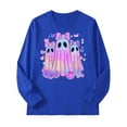 thumbnail image 5 of Gubotare Shirts Boys Toddler Boys Girls Print Shirt Kids Long Sleeve Fall Tee Tops Size 9-10 (Dark Blue,9-10 Years), 5 of 5