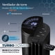 thumbnail image 3 of Ventilador de torre TURBO POWER 6 velocidades +control remoto +oscilación modos de uso con display LED - 102cm Beckon, 3 of 8