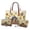 Yellow - Dachshund Dog Sunflower Butterfly, variant on DISNIMO Dachshund Dog Print Handbag and Wallet Set Sunflower Butterfly Print Tote Shoulder Bag with Make Up Bag Fashion Top Handle Handbag for Daily Use