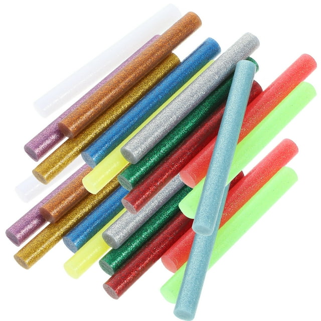IFANLANDOR 36Pack Bulk Glue Sticks Assorted Color Cylindrical EVA Arts and Crafts Restoration