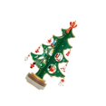 thumbnail image 1 of Yuarrent Decoración de árbol de Navidad de escritorio, Mini adornos de árbol de Navidad DIY de madera, regalo creativo para niños Kits de decoración para fiestas verde Yuarrent HA039944-01, 1 of 6