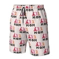 thumbnail image 5 of Kdxio Mothers Day Pattern Mens Casual Shorts - Drawstring Summer Beach Sports Shorts for Men, 5 of 9