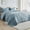 Blue, variant on Bedspreads 128x120 for Tall or Cal Bed Quilted Coverlet Set 3 count Include 1 Extra Wide Quilt 2 Pillowcases Blue