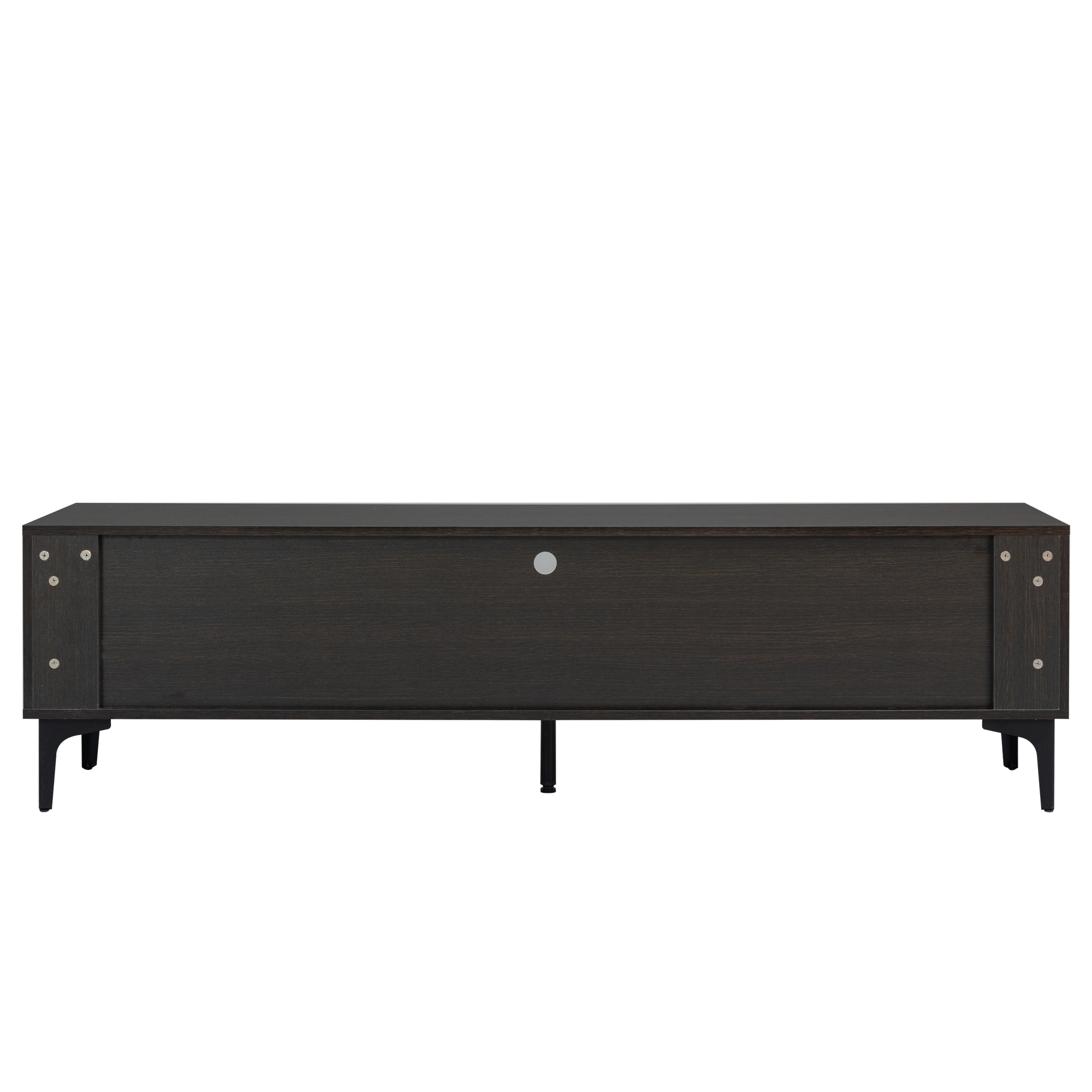 Aukfa LED TV Stand for TV up to 65" 70",UV Entertainment Center for Living Room Office, Black