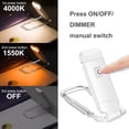 thumbnail image 3 of Honwell Led Clip Reading Lamp Book Clamp Reading Lights For Books In Bed, Soft Eye Care Light, Usb Rechargeable Night Light, 2 Brightness Adjustable F, 3 of 5