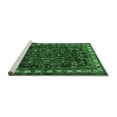 thumbnail image 2 of Ahgly Company Machine Washable Indoor Square Animal Emerald Green Traditional Area Rugs, 3' Square, 2 of 4