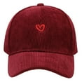 thumbnail image 3 of Peichun Unisex Vintage Washed Distressed Baseball Cap Cute Two Hearts Embroidery Adjustable Sun Hats Soft Top Breathable Sports and Leisure Couple Caps Green One Size, 3 of 6