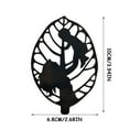 thumbnail image 3 of Vikakiooze Home Decor Mother's Day Decorative Leaves Souvenirs Black Wrought Iron Ornaments Gifts, 3 of 6