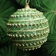 thumbnail image 2 of Gibobby Navidad 8CM adornos decoración Navidad brillo Rhinestone ornamento árbol decoración del(Green), 2 of 3