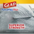 thumbnail image 5 of Glad ForceFlex Plus 20 Gallon Drawstring XL Kitchen Trash Bag, Gain Original, 30 Bags, 5 of 8