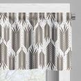 thumbnail image 3 of Ambesonne Leaf Valance Pack of 2, Palm Tree Leaves, 54"X12", Seal Brown White, 3 of 5