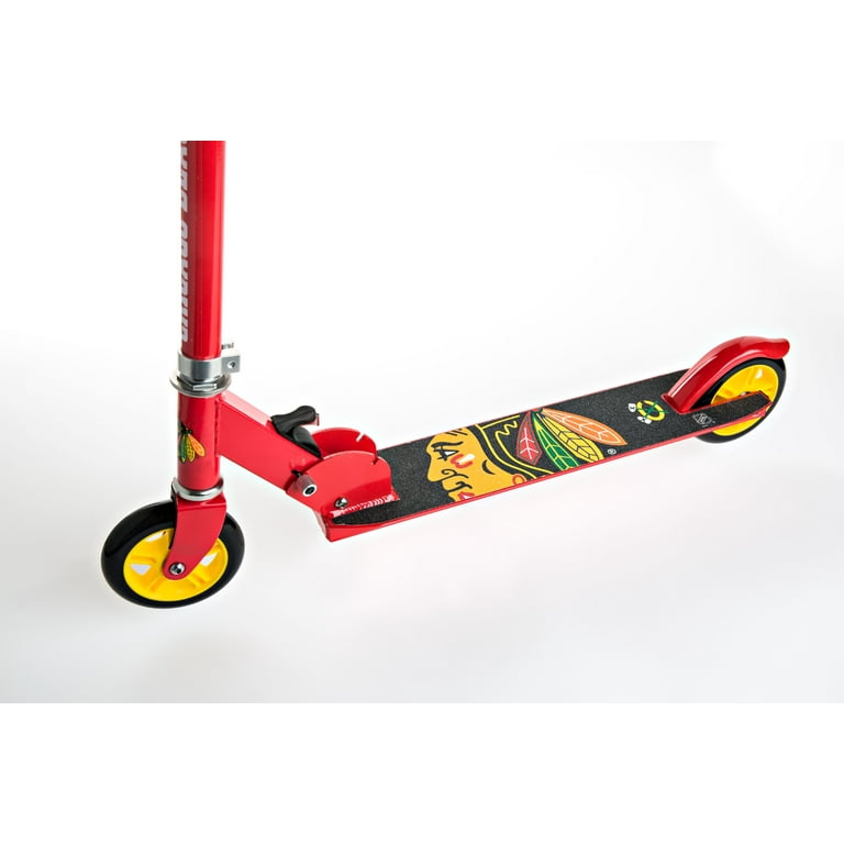 Walk-Onz Sports NHL Chicago Blackhawks Folding Kick Scooter