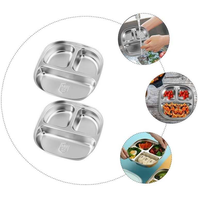 Stainless steel dinner plates online hot sale