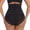 Black, variant on Women's High Waist Tummy Control Shapewear Briefs with Hollow Mesh & Lace Trim Breathable, Seamless Sculpt Butt Lifting Slimmer Underwear Thigh Body Shaper