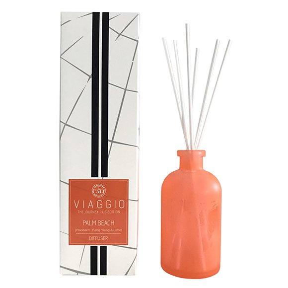Cali Viaggio Palm Beach Mandarin, Ylang Ylang, Lime Reed Diffuser 8.5oz