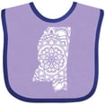 thumbnail image 3 of Inktastic Mississippi Silhouette Mandala Boys or Girls Baby Bib, 3 of 4
