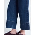 thumbnail image 4 of Free Assembly Women's High Rise Wide Leg Cuffed Ankle Jeans, 27” Inseam, Sizes 0-16, 4 of 5