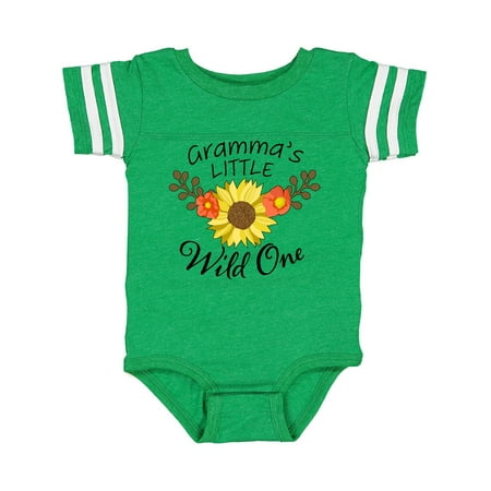 

Inktastic Gramma s Little Wild 1 with Beautiful Sunflower Gift Baby Boy or Baby Girl Bodysuit
