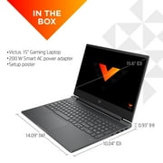 Victus 15.6 144Hz Gaming Laptop, Intel Core i5-12500H, 16GB RAM, 512GB SSD, 15-fa1072wm