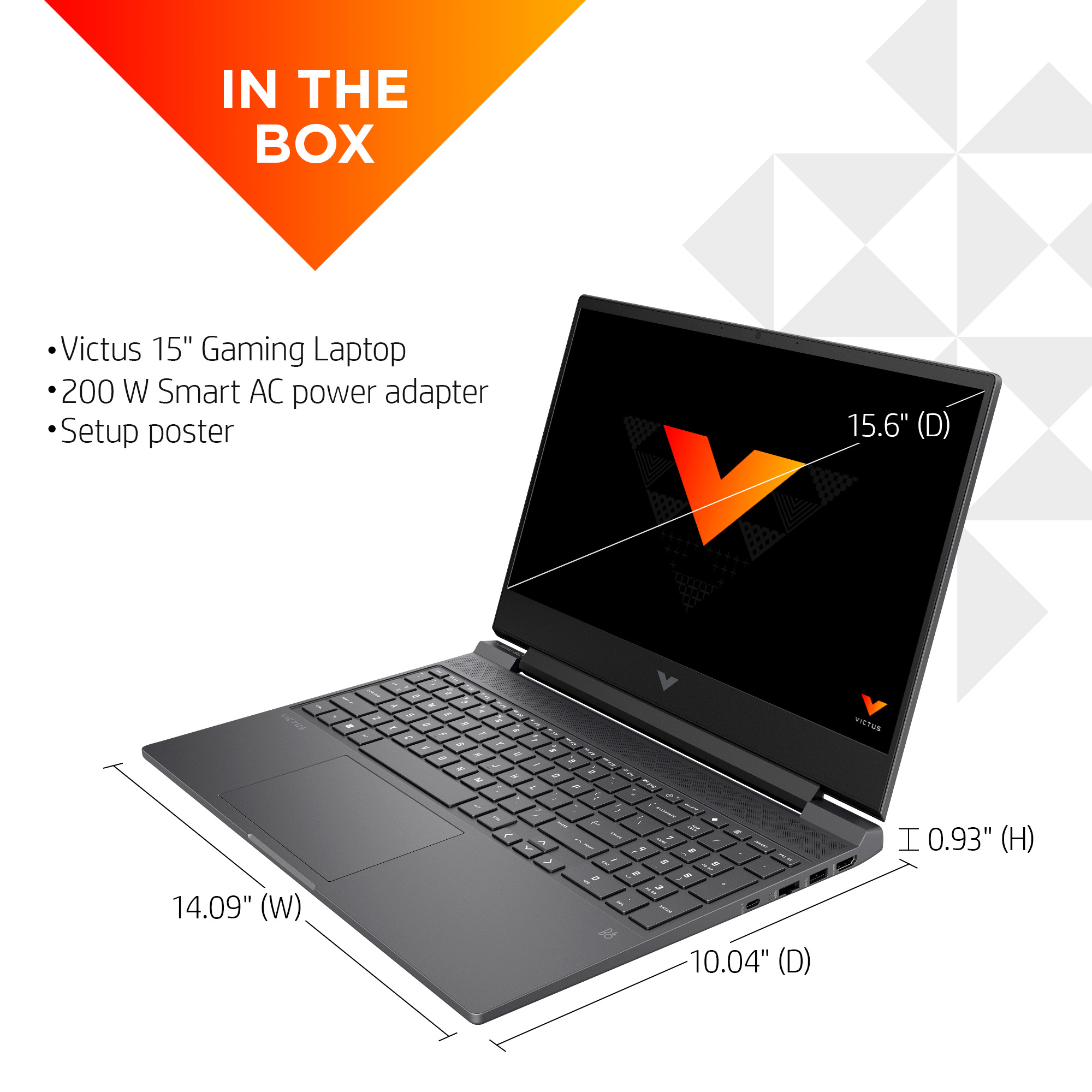 Victus 15.6" 144Hz Gaming Laptop, Intel Core i5-12500H, 16GB RAM, 512GB SSD, 15-fa1072wm - image 5 of 13
