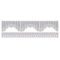 thumbnail image 4 of Cortina de ventana de encaje de Fibra Bearachild 2X Blanco 160x60cm +160x30cm, 4 of 6