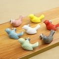 thumbnail image 4 of Cute Birds Ceramic Knobs Dresser Knob Drawer Pulls Handles Cupboard Pulls Knob Pink Green Kids Cabinet Knob Furniture Home Decor - 1Pc, 4 of 8