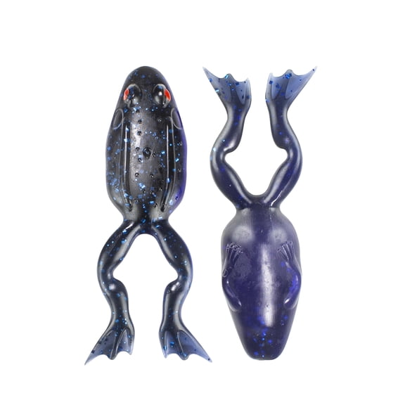 Finesse Frog - 5 Pack - Black Blue - 3" & 1/4 oz