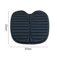 thumbnail image 5 of Cojín para asiento de kayak, alfombrilla para asiento de bote de remos, cojín para asiento de pesca, cojín para kayak, canoa, barco de pesca, 1 unidad, color negro, 5 of 5