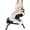 with backrest, variant on Ergonomic Kneeling Chair,Lumbar Support Kneeling Chair with Adjustable Height and Footrest for Desk Work for Home and Work, Improve Your Postures,Thick Comfortable Cushions,Locking Wheels