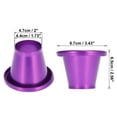 thumbnail image 3 of 2inch Purple Bellmouth Velocity Stack Adapter Turbo Air Intake Horn Air Inlet Decorative Cover, 3 of 5