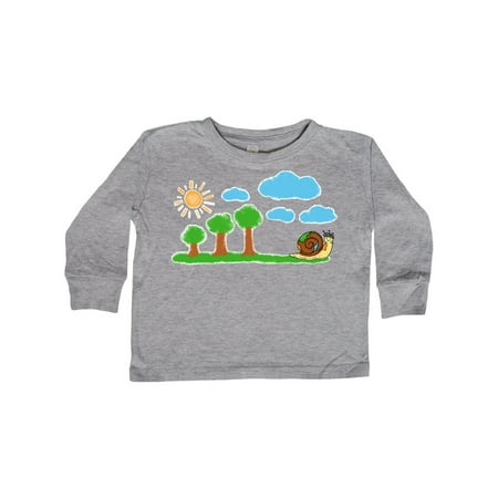 

Inktastic Painting Snail Gift Toddler Boy or Toddler Girl Long Sleeve T-Shirt