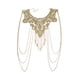 thumbnail image 1 of 1 Pieza Oro Cadena para el cuerpo Joyas Oro Encaje Collar de borlas en capas Cadena para el vientre Bikini Playa Cuerpo Joyas para el vientre Mujer Joyería para el cuerpo Cadena para sujetador JM, 1 of 5