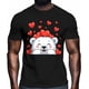 thumbnail image 2 of T-Shirts for Men, Valentine's Day Bear Love Crew Neck Cotton T-Shirt Men's Short Sleeve Cartoon Animal Heart, 2 of 8
