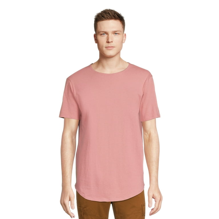 No Boundaries Men s and Big Men s Elongated Tees 2 Pack Sizes XS 5XL