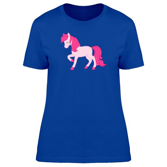 Pink Cartoon Horse Tee Women's -Image by Shutterstock