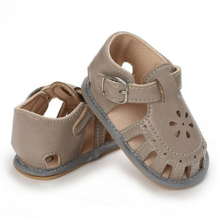 

Baby Boys Girls Sandals Non-Slip Soft Rubber Sole Closed Toe Infant Summer Outdoor Shoes Toddler First Walkers