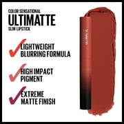 Maybelline Color Sensational Ultimatte Slim Lipstick Makeup, More Rust, 0.06 oz.