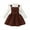 D32/Brown, variant on Afdoent Girls 2 Piece Outfits Christmas Winter Girls Outfits 2 Piece Long Sleeve Ribbed Strap Shirt With Bow Detail And Brown Pinafore Dress For Toddler And Kids 12-18 Months