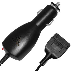 Car Charger, Cigarette Lighter Adapter Coiled Cable Charger for Tungsten C, Palm m505, Palm m500 - Black