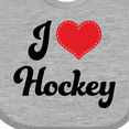 thumbnail image 4 of Inktastic I Love Hockey Girls Baby Bib, 4 of 4