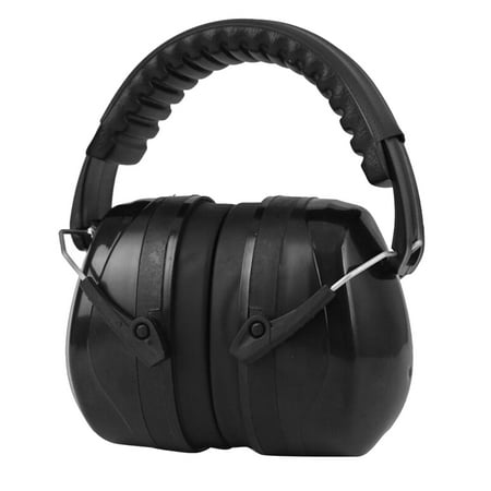 

Ear 35dB Noise Reduction Earmuffs with Soft Foam Ear Cups Foldable Ear for Hea Protection Construction Black