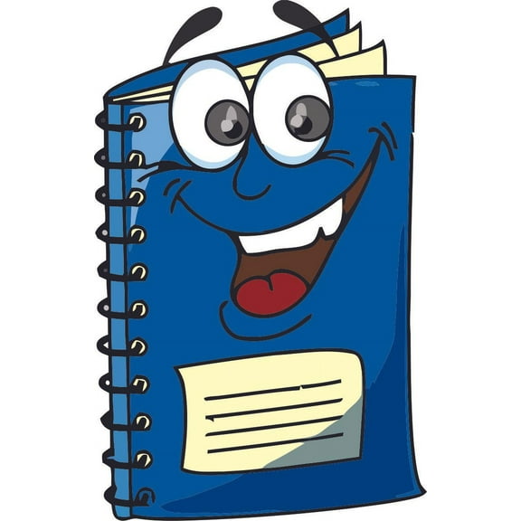 Smiling Book Read Design School Wall Decals for Classroom Decoration and Design Decals on Walls - Creative Teacher Artwork Stickers Sticker Back to School Ideas Teachers Schools Size (40x20 inch)