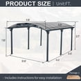 thumbnail image 2 of CarButler 12x16x8ft Metal Outdoor Arch Carport Heavy Duty Carport for Driveway Car, Truck, 2 of 7