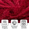 thumbnail image 3 of Cheer Collection Soft and Furry Long Shaggy Hair Throw Blanket, 3 of 5