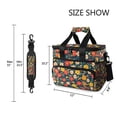 thumbnail image 3 of FORMRS Insulated Cooler Bag 24 Cans Capacity Soft Leakproof Lunch Box with Side Pockets, Vibrant Flowers, 3 of 7