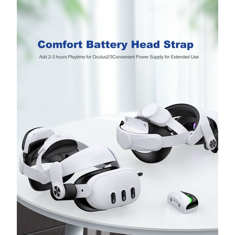 Esywen Battery Head Strap 6700mAh, Adjustable VR Headset Accessory